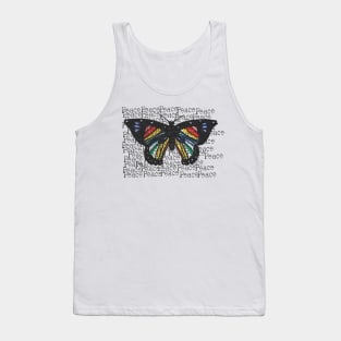 Have Peace and live like butterfly Tank Top